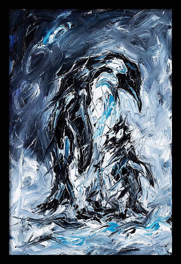 Penguin In Expressionist Style