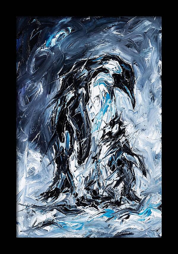 Penguin In Expressionist Style