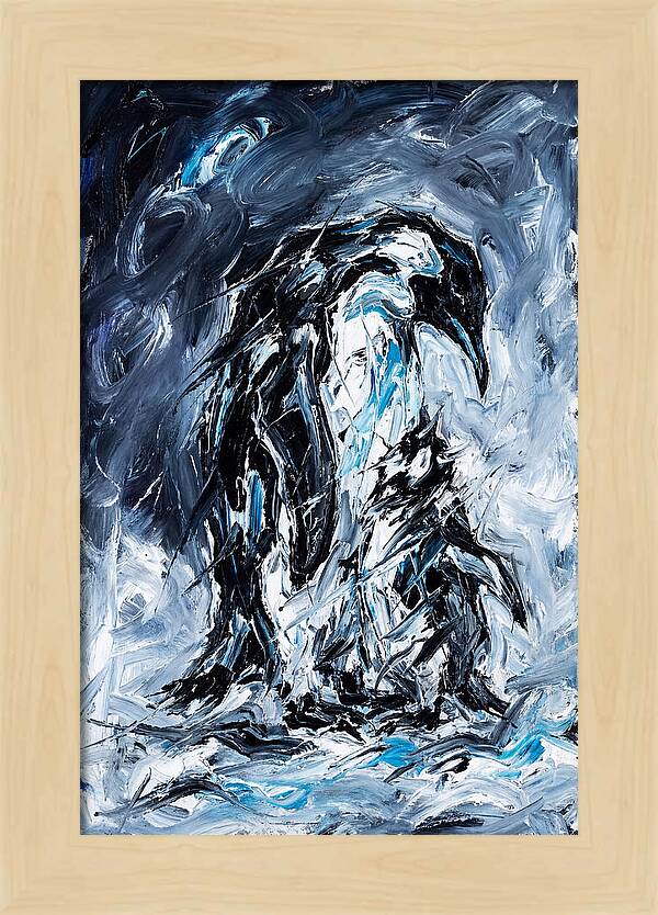 Penguin In Expressionist Style