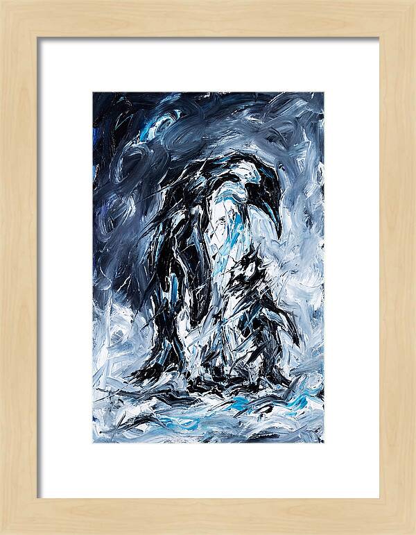 Penguin In Expressionist Style