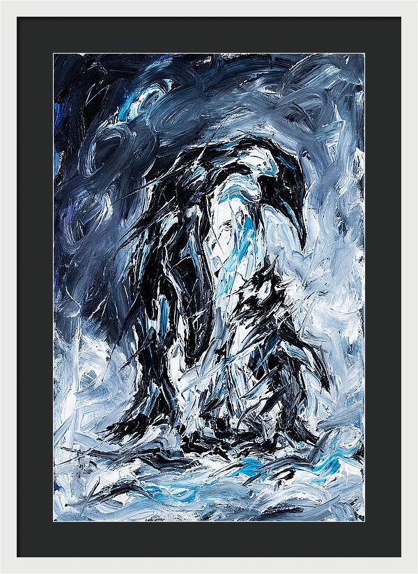 Penguin In Expressionist Style