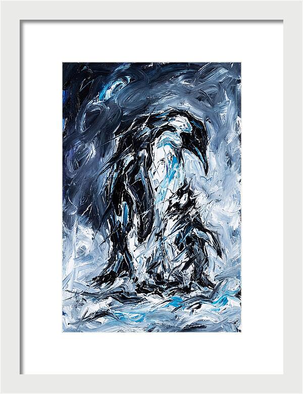 Penguin In Expressionist Style