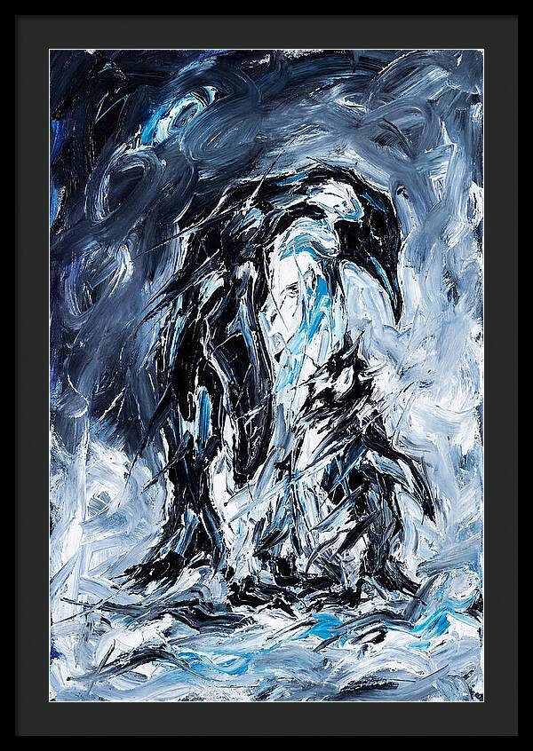 Penguin In Expressionist Style