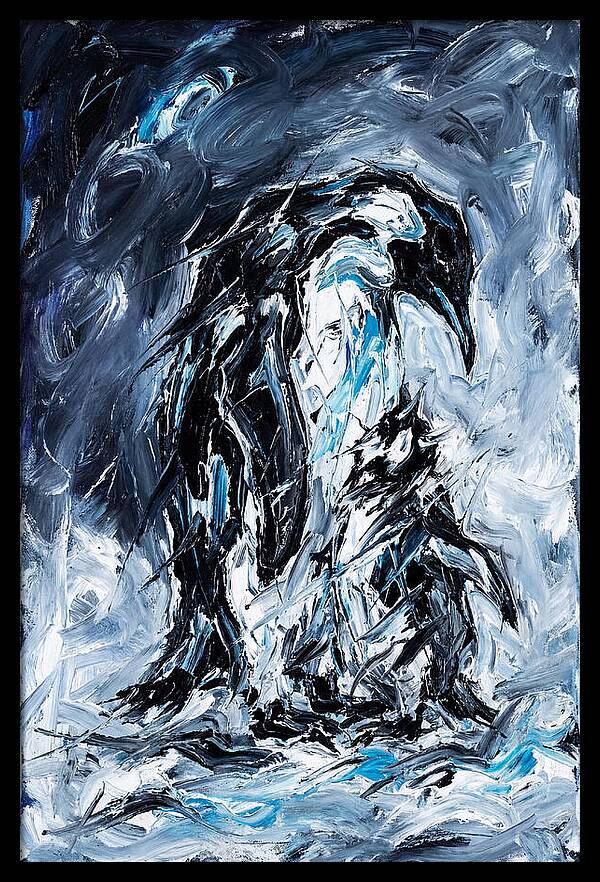 Penguin In Expressionist Style
