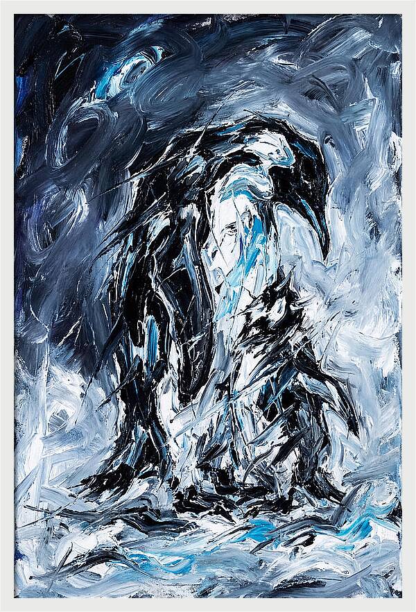 Penguin In Expressionist Style