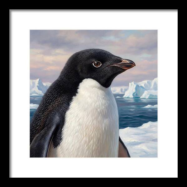 Penguin Portrait In Realism