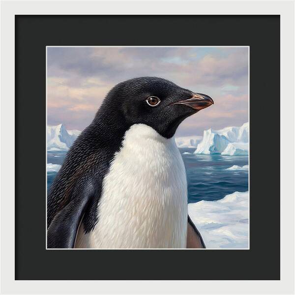 Penguin Portrait In Realism