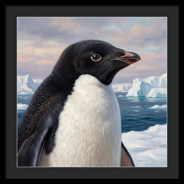 Penguin Portrait In Realism