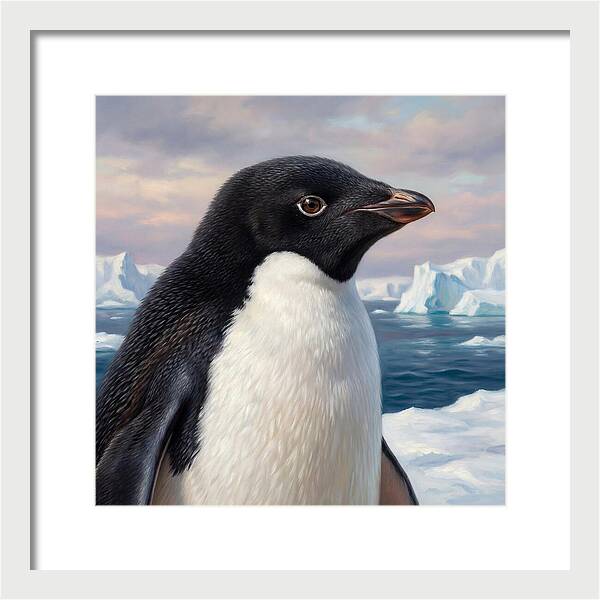 Penguin Portrait In Realism