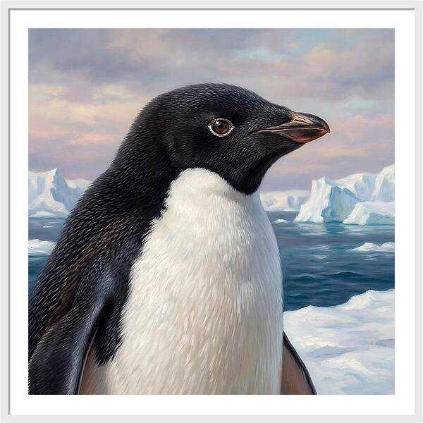 Penguin Portrait In Realism