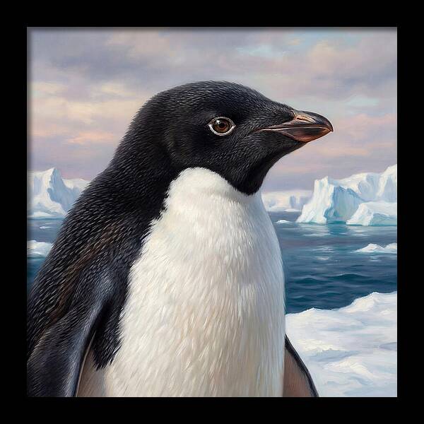 Penguin Portrait In Realism