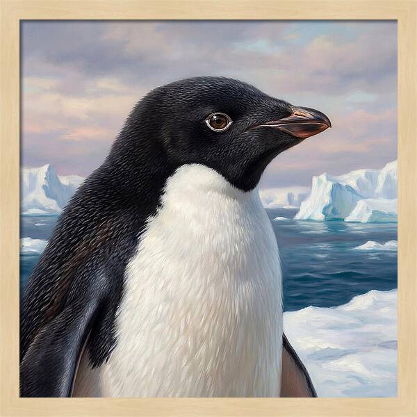 Penguin Portrait In Realism