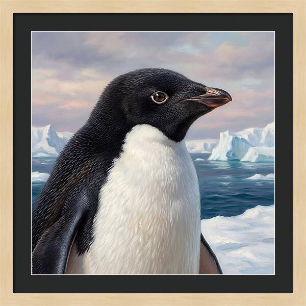 Penguin Portrait In Realism