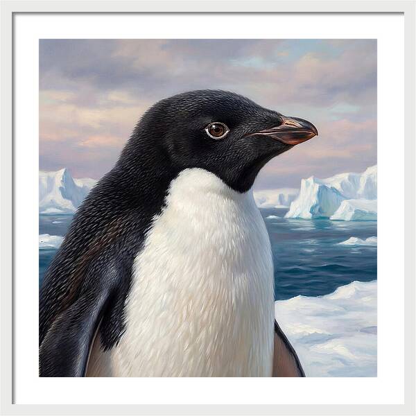 Penguin Portrait In Realism
