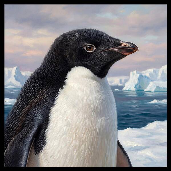 Penguin Portrait In Realism