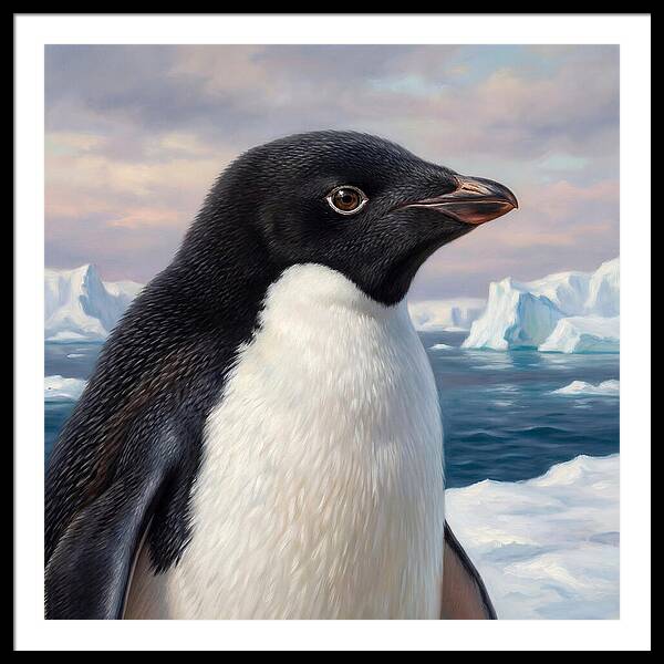 Penguin Portrait In Realism