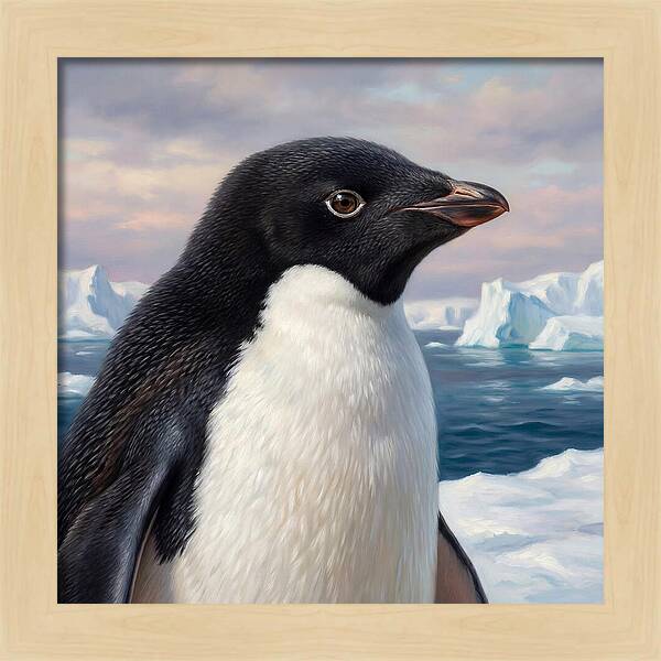 Penguin Portrait In Realism