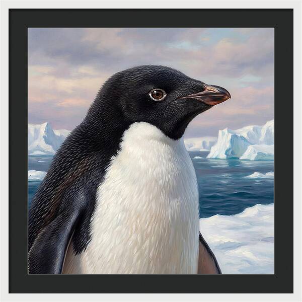 Penguin Portrait In Realism