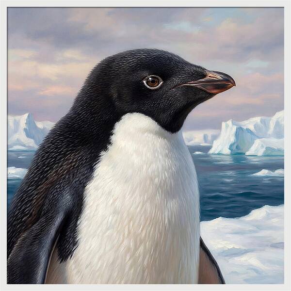 Penguin Portrait In Realism