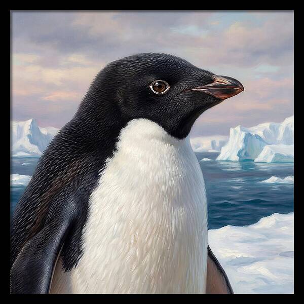 Penguin Portrait In Realism