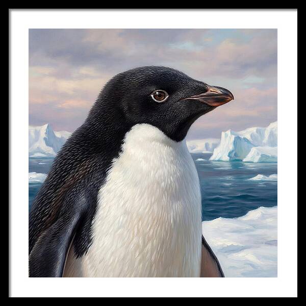 Penguin Portrait In Realism