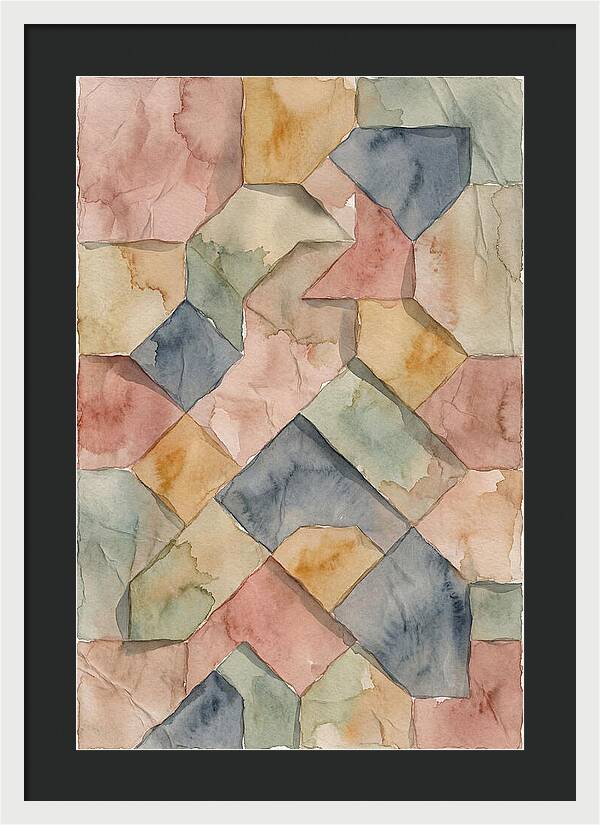 Penrose Tiling In Soft Watercolor