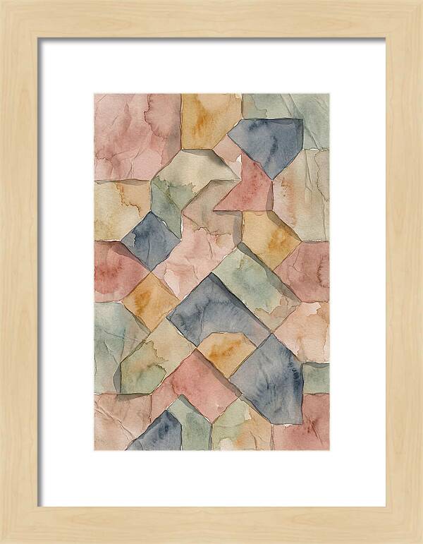 Penrose Tiling In Soft Watercolor