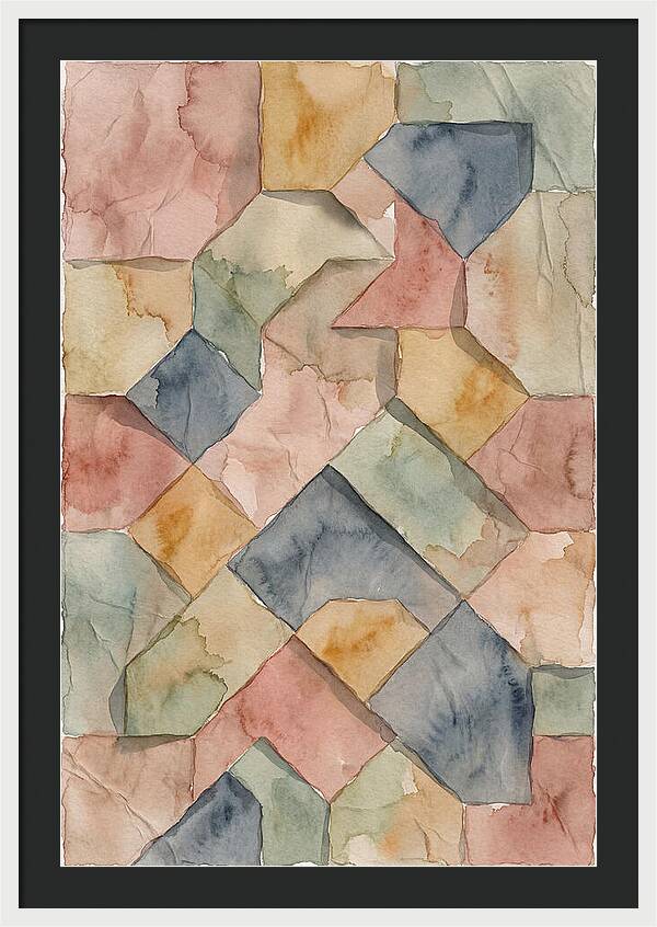 Penrose Tiling In Soft Watercolor