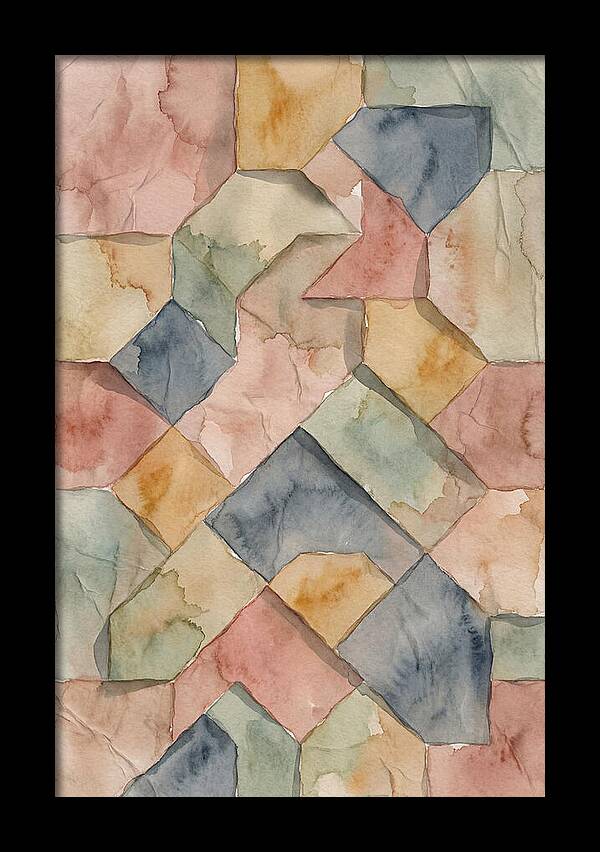 Penrose Tiling In Soft Watercolor