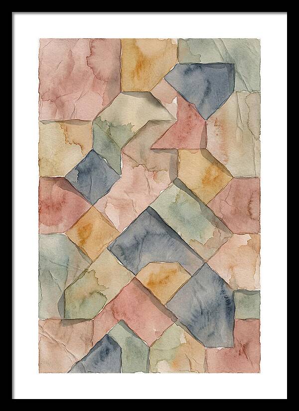 Penrose Tiling In Soft Watercolor