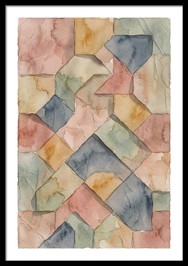 Penrose Tiling In Soft Watercolor