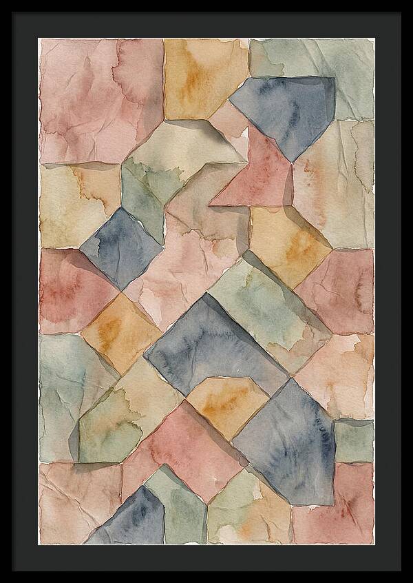 Penrose Tiling In Soft Watercolor