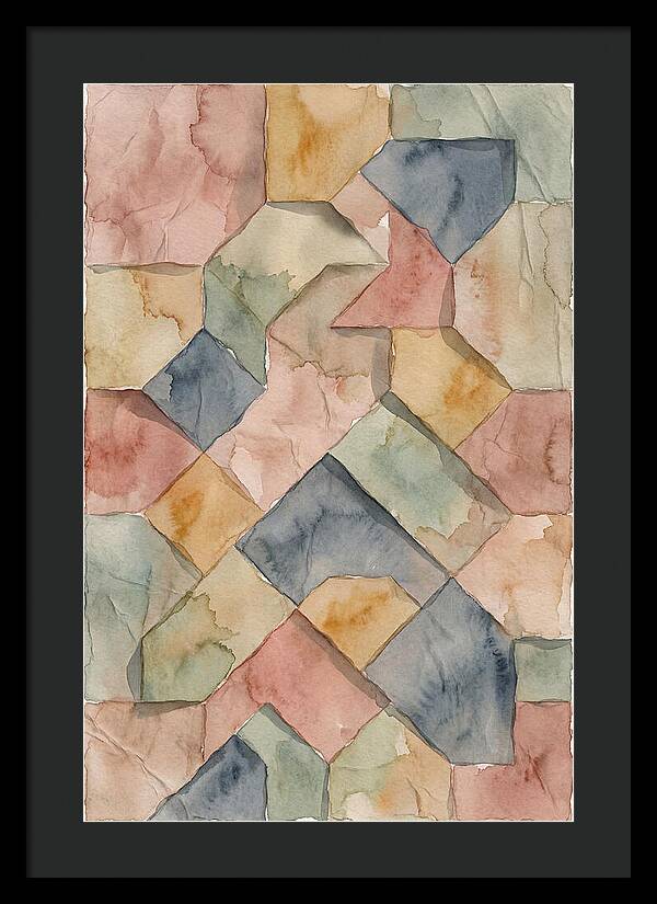 Penrose Tiling In Soft Watercolor