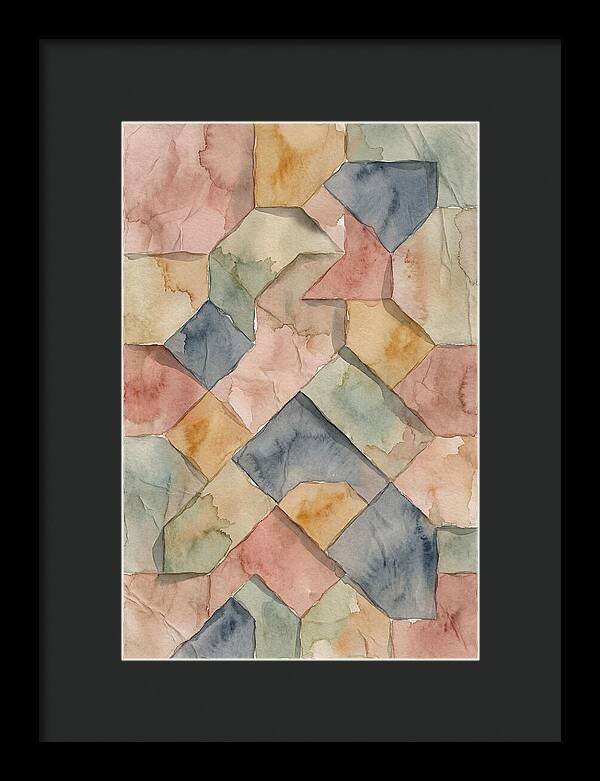 Penrose Tiling In Soft Watercolor
