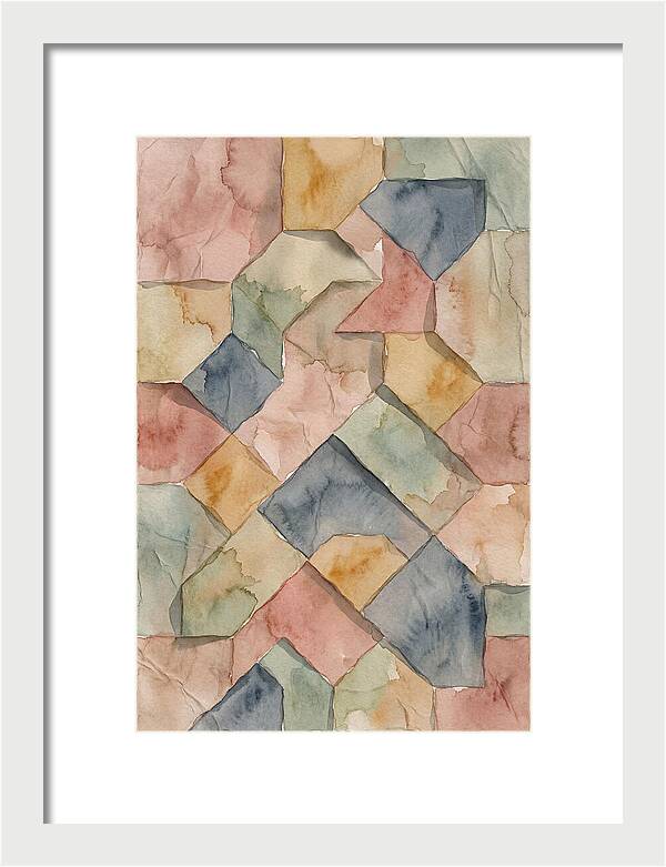 Penrose Tiling In Soft Watercolor