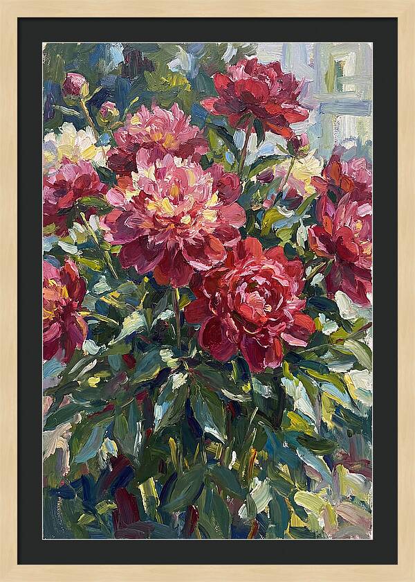 Peonies In Full Bloom