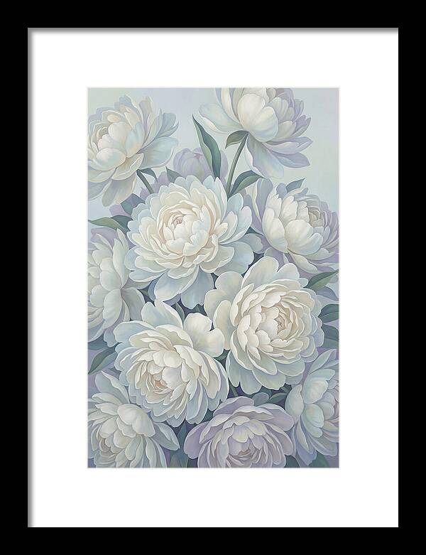 Peony Bush In Bloom