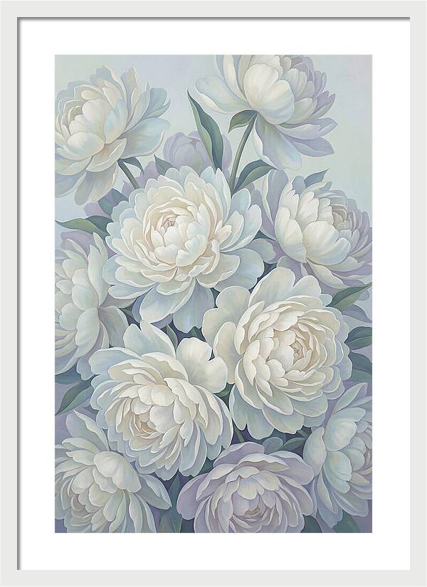 Peony Bush In Bloom