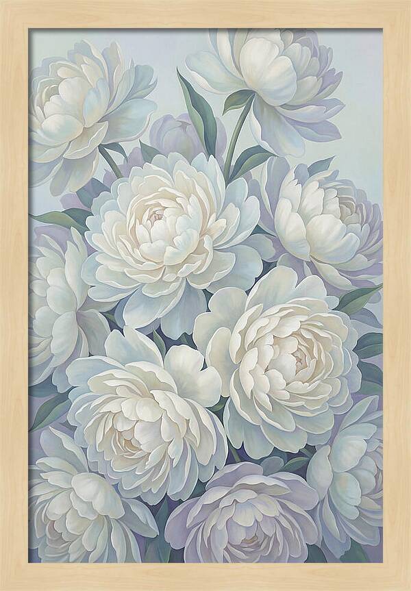 Peony Bush In Bloom