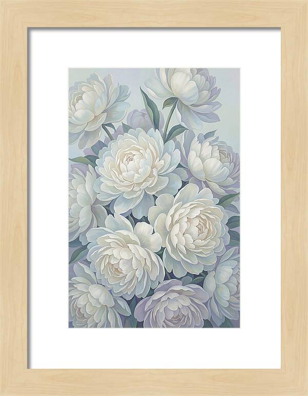 Peony Bush In Bloom
