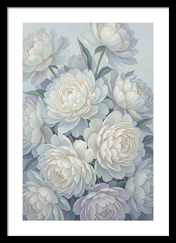 Peony Bush In Bloom