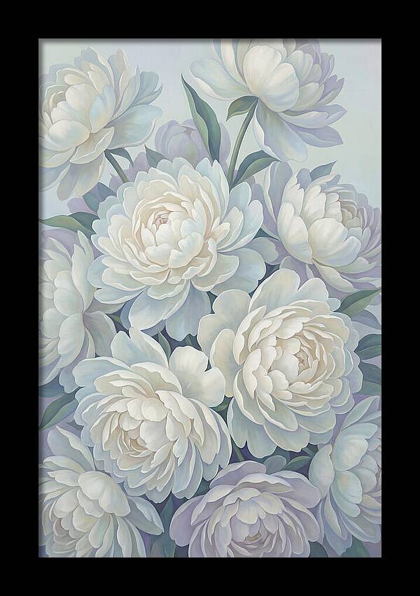 Peony Bush In Bloom
