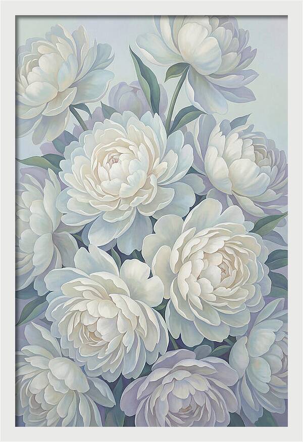 Peony Bush In Bloom