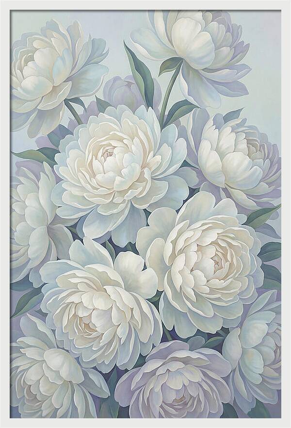 Peony Bush In Bloom