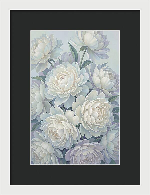 Peony Bush In Bloom