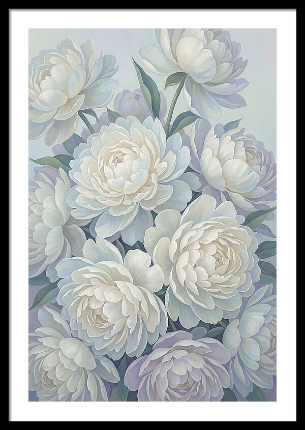Peony Bush In Bloom