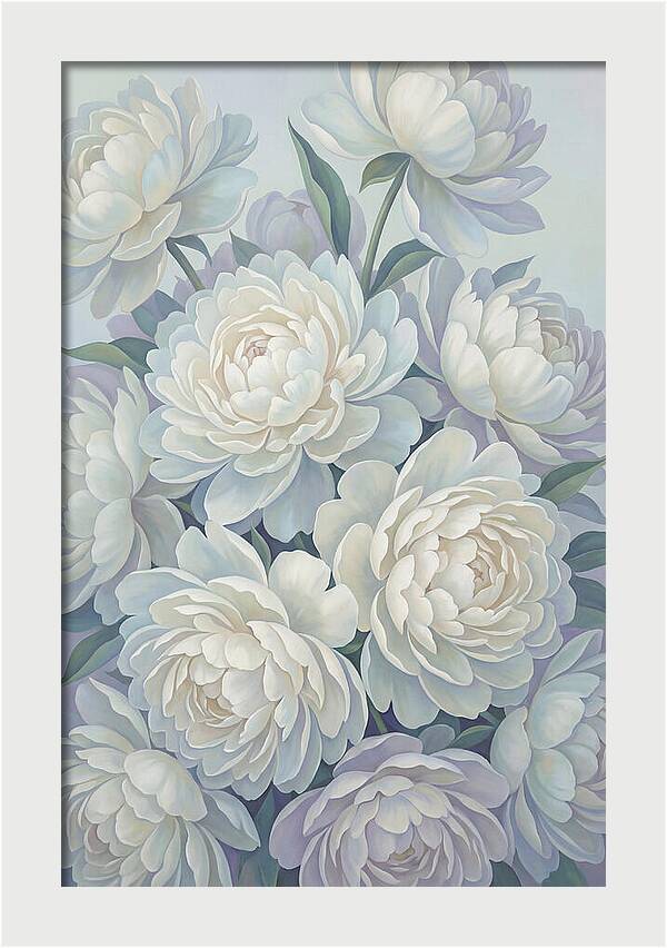 Peony Bush In Bloom