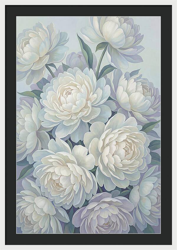 Peony Bush In Bloom