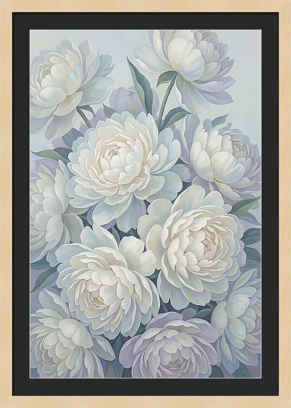 Peony Bush In Bloom