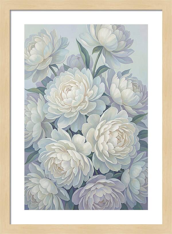 Peony Bush In Bloom